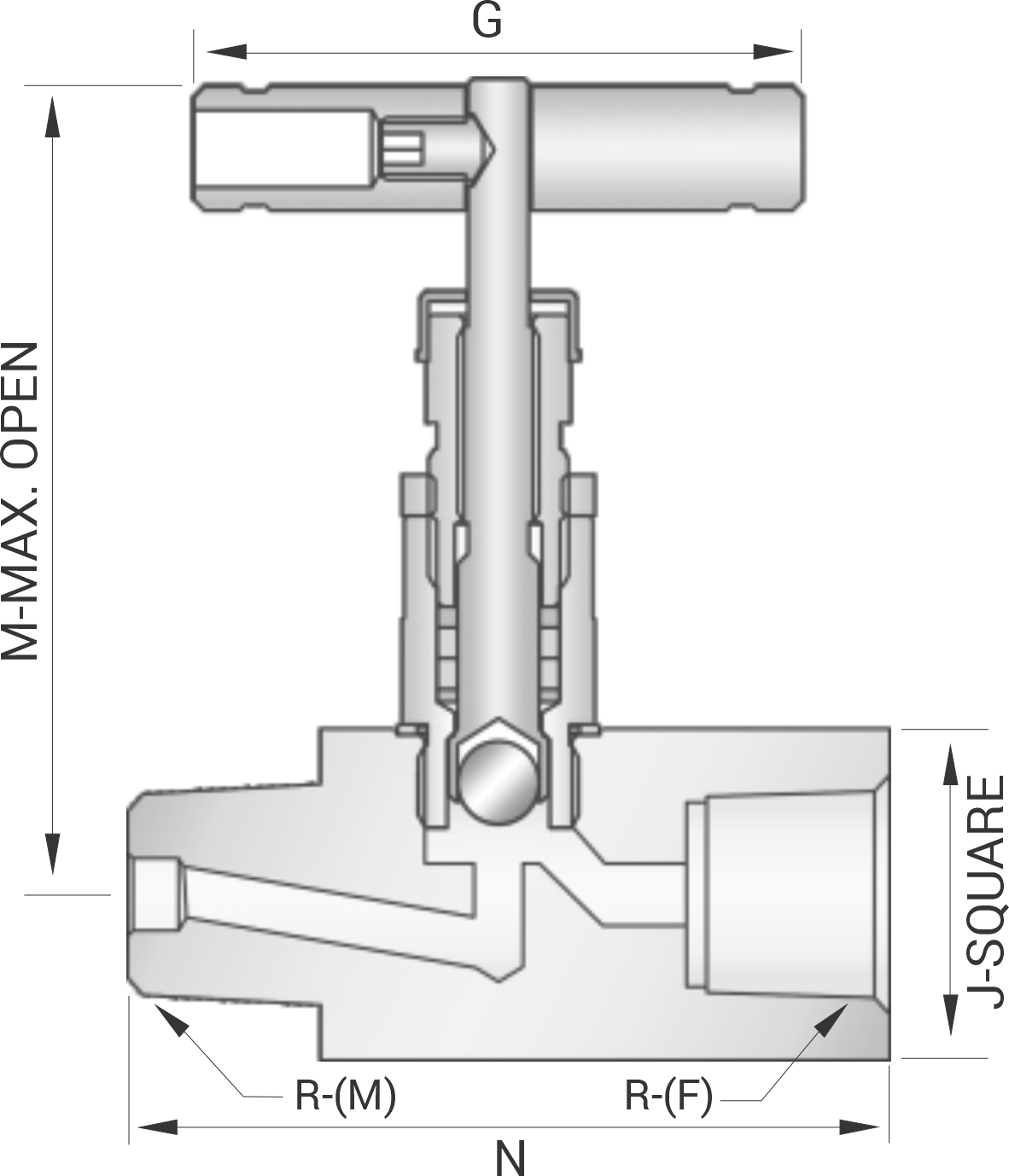 Hard Seat Needle Valve (Male x Female)